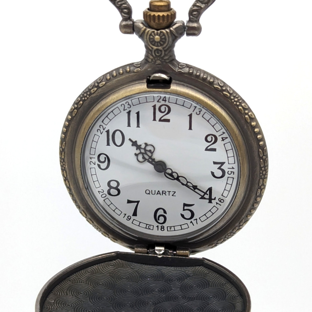 Tiger Pocket Watch NEW Gift Chinese Year of the Tiger Birthday Bronze Zodiac - Picture 2 of 7